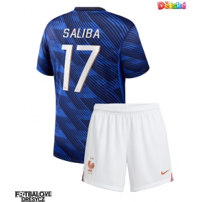 Francie William Saliba #17 Dětské Domácí dres komplet MS 2026 Krátký Rukáv (+ trenýrky)